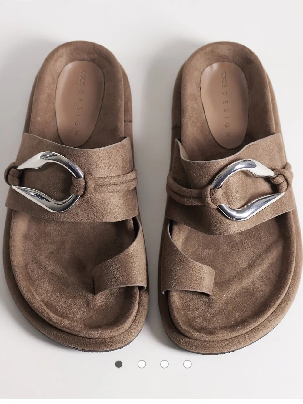 ASOS vegan suede slides